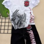 ZARA Spider-Man White & Black Kids Outfit Set